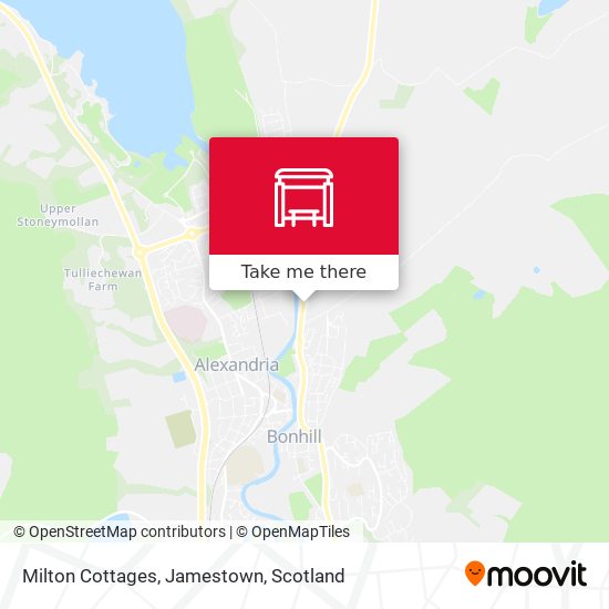 Milton Cottages, Jamestown map