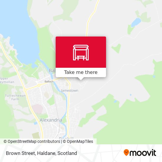 Brown Street, Haldane map
