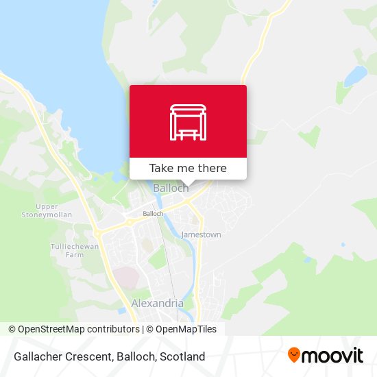 Gallacher Crescent, Balloch map