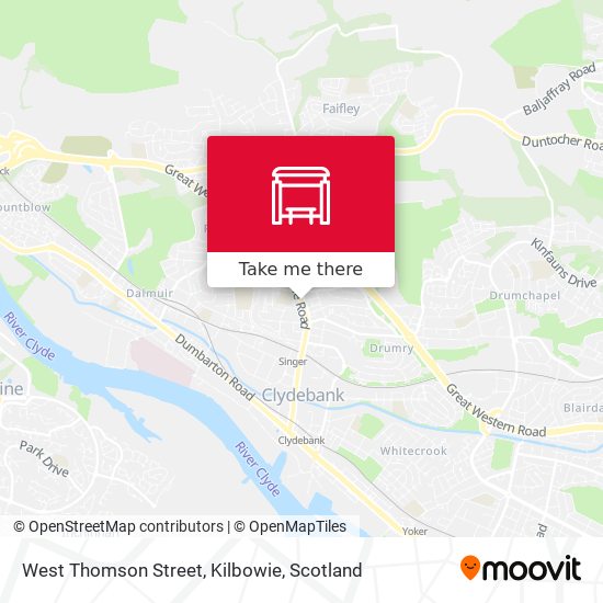 West Thomson Street, Kilbowie map