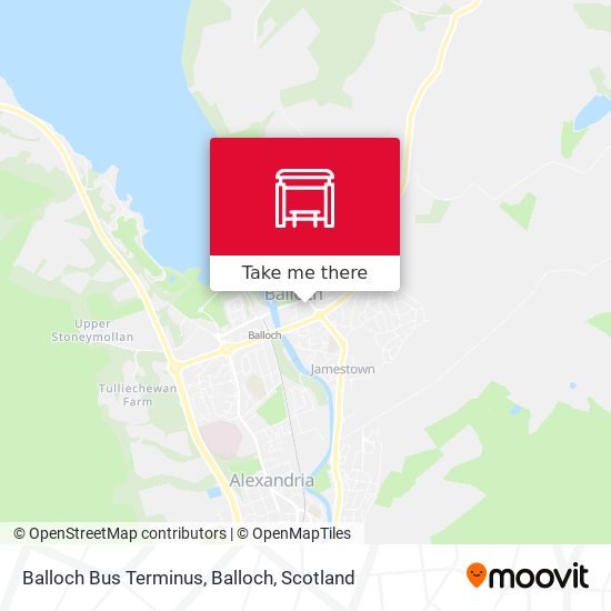 Balloch Bus Terminus, Balloch map