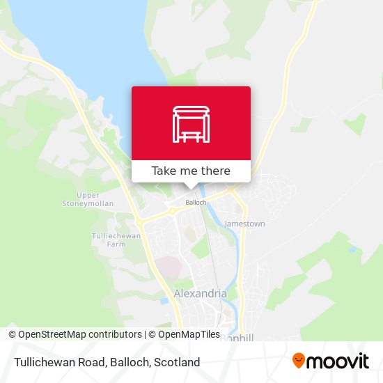 Tullichewan Road, Balloch map