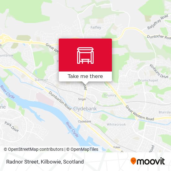 Radnor Street, Kilbowie map