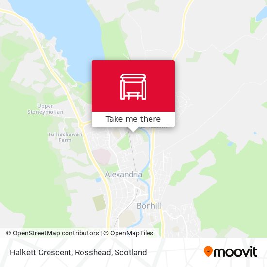 Halkett Crescent, Rosshead map