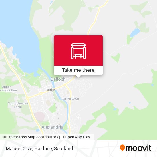 Manse Drive, Haldane map