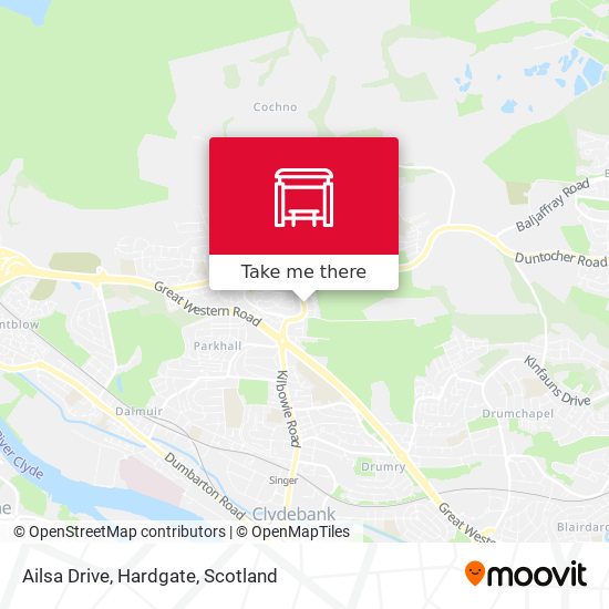 Ailsa Drive, Hardgate map