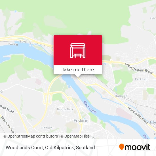 Woodlands Court, Old Kilpatrick map