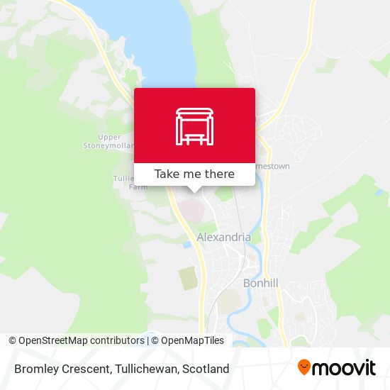 Bromley Crescent, Tullichewan map