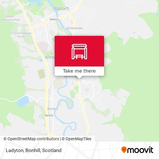 Ladyton, Bonhill map