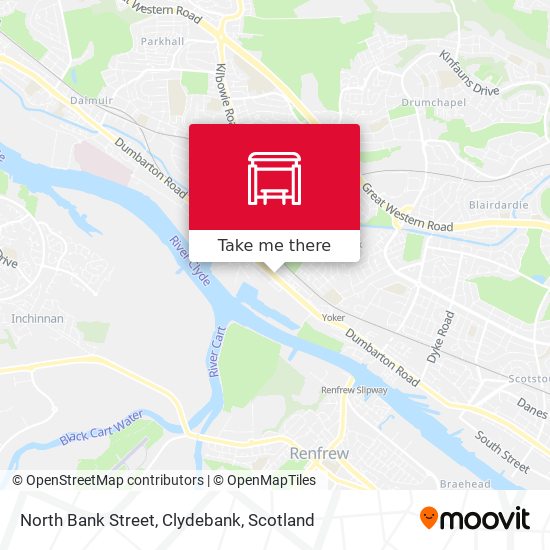 North Bank Street, Clydebank map