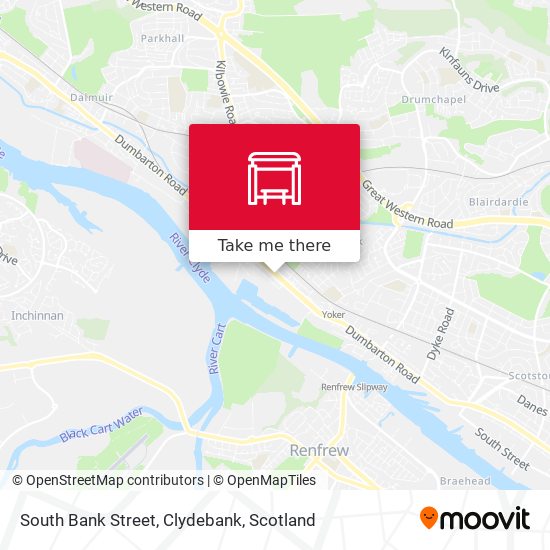 South Bank Street, Clydebank map
