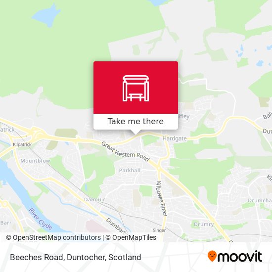 Beeches Road, Duntocher map