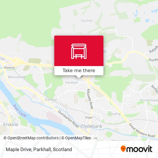 Maple Drive, Parkhall map