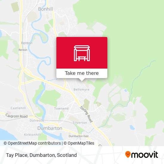 Tay Place, Dumbarton map
