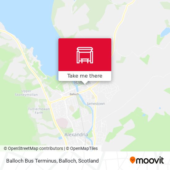 Balloch Bus Terminus, Balloch map