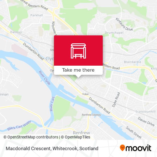 Macdonald Crescent, Whitecrook map