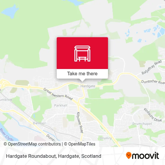 Hardgate Roundabout, Hardgate map