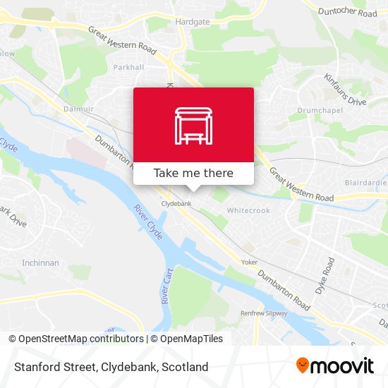 Stanford Street, Clydebank map