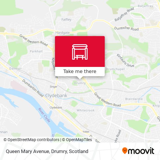 Queen Mary Avenue, Drumry map