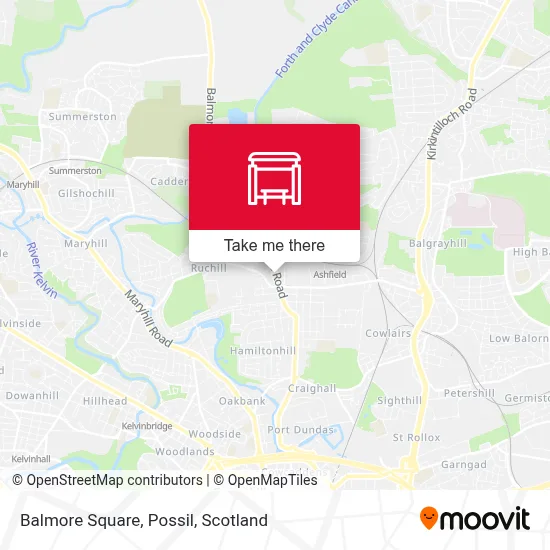 Balmore Square, Possil map