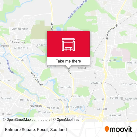 Balmore Square, Possil map