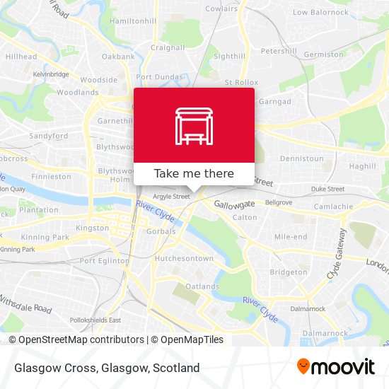 Glasgow Cross, Glasgow map