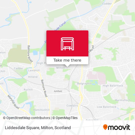 Liddesdale Square, Milton map