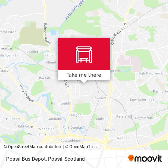 Possil Bus Depot, Possil map
