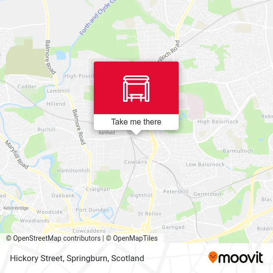 Hickory Street, Springburn map