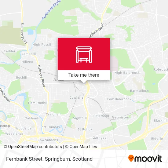 Fernbank Street, Springburn map