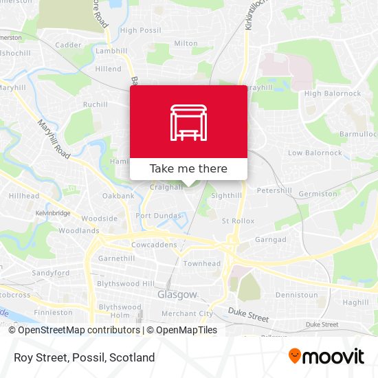 Roy Street, Possil map