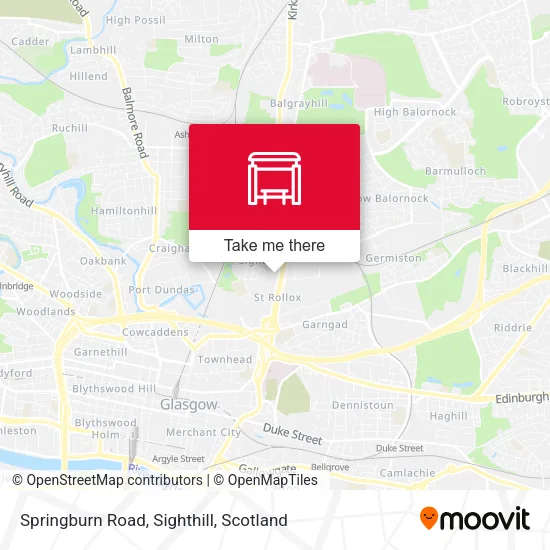 Springburn Road, Sighthill map