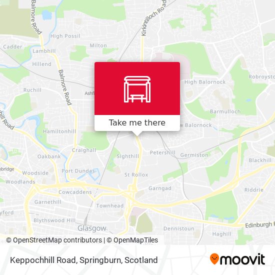 Keppochhill Road, Springburn map