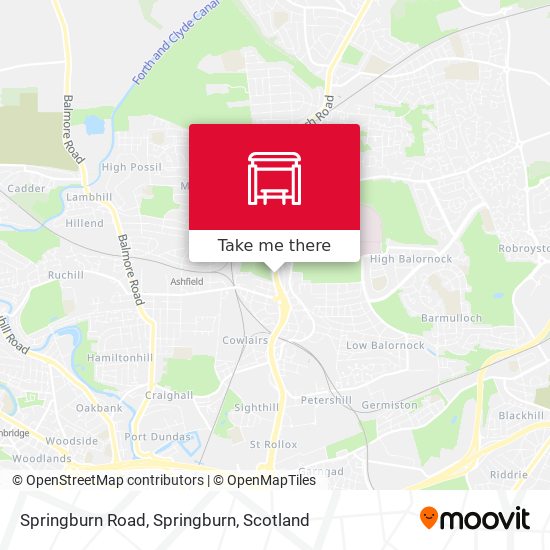 Springburn Road, Springburn map