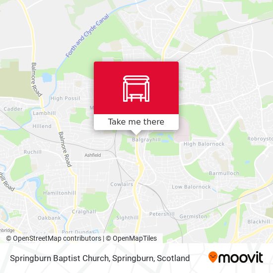 Springburn Baptist Church, Springburn map