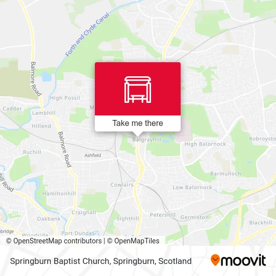 Springburn Baptist Church, Springburn map