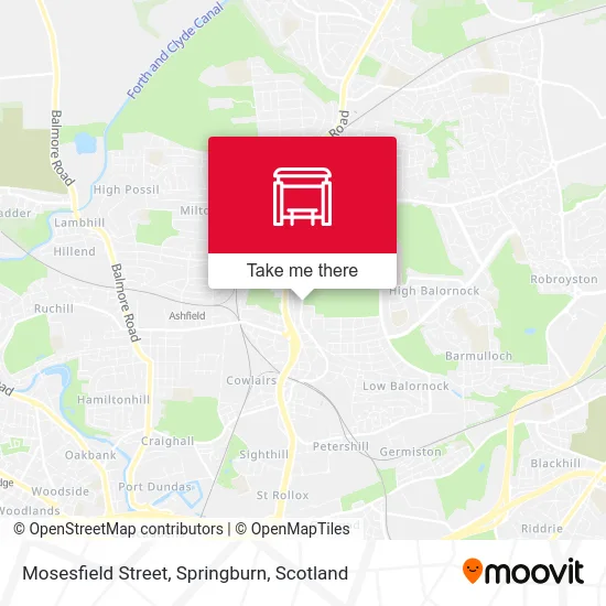 Mosesfield Street, Springburn map