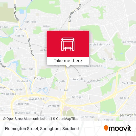 Flemington Street, Springburn map