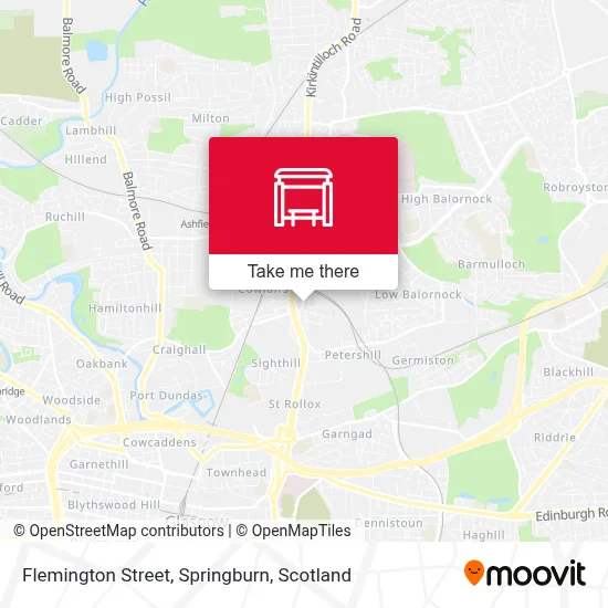 Flemington Street, Springburn map