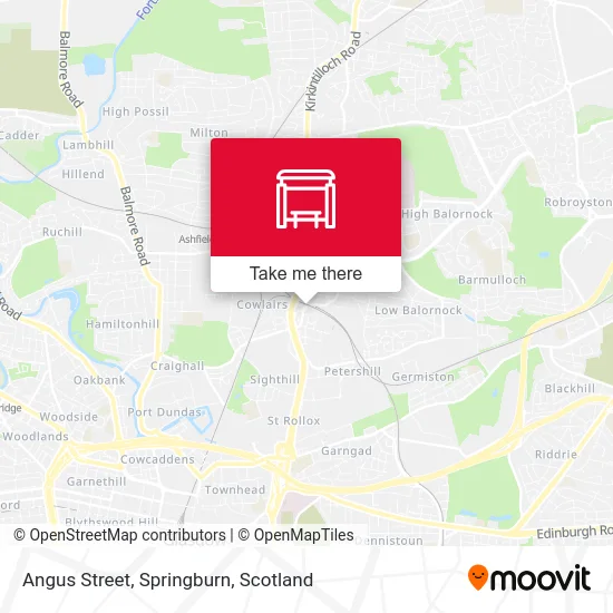 Angus Street, Springburn map