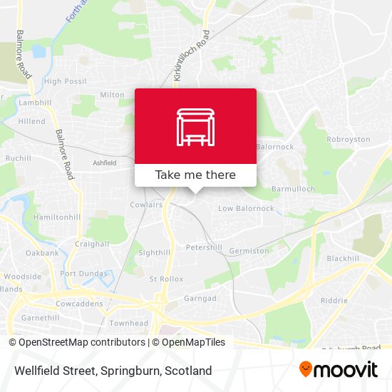 Wellfield Street, Springburn map