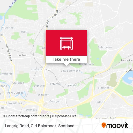 Langrig Road, Old Balornock map