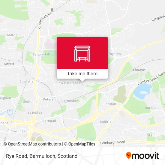 Rye Road, Barmulloch map