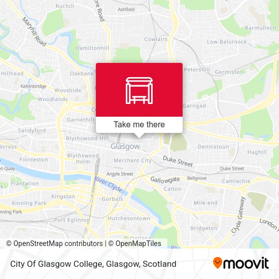 City Of Glasgow College, Glasgow map