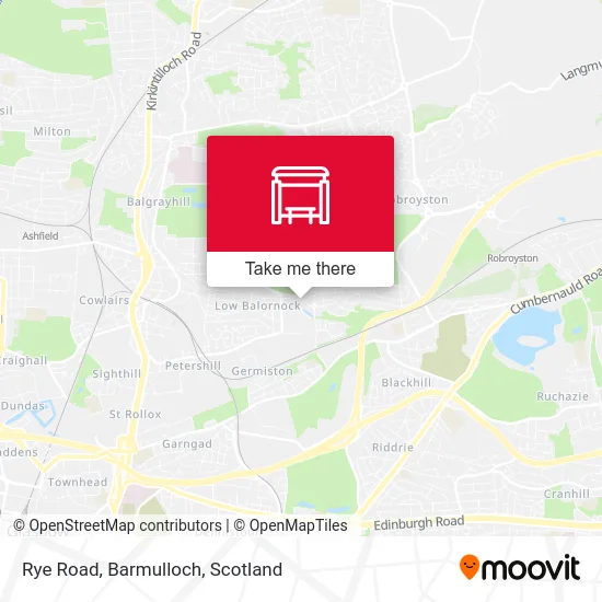 Rye Road, Barmulloch map