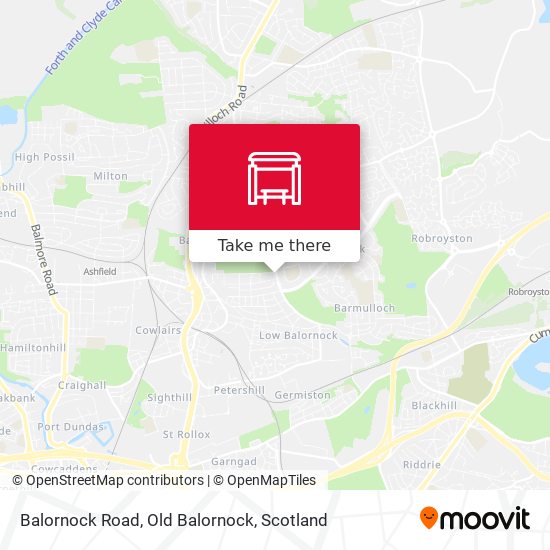 Balornock Road, Old Balornock map