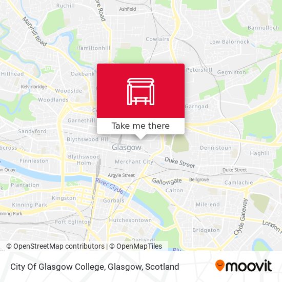 City Of Glasgow College, Glasgow map