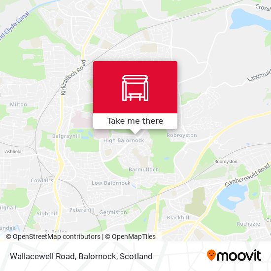 Wallacewell Road, Balornock map
