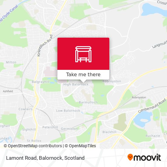 Lamont Road, Balornock map