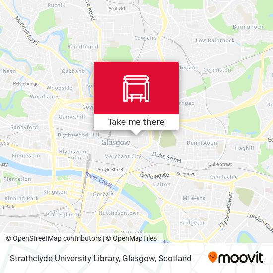 Strathclyde University Library, Glasgow map